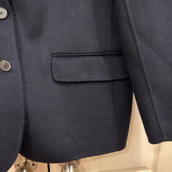 NWT Banana Republic Nelli Oversized Wool Double-Faced Blazer in Navy, Size M - Picture 7 of 15